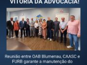 Diálogo entre OAB Blumenau, CAASC e FURB garante manutenção dos descontos para advogados já matriculados