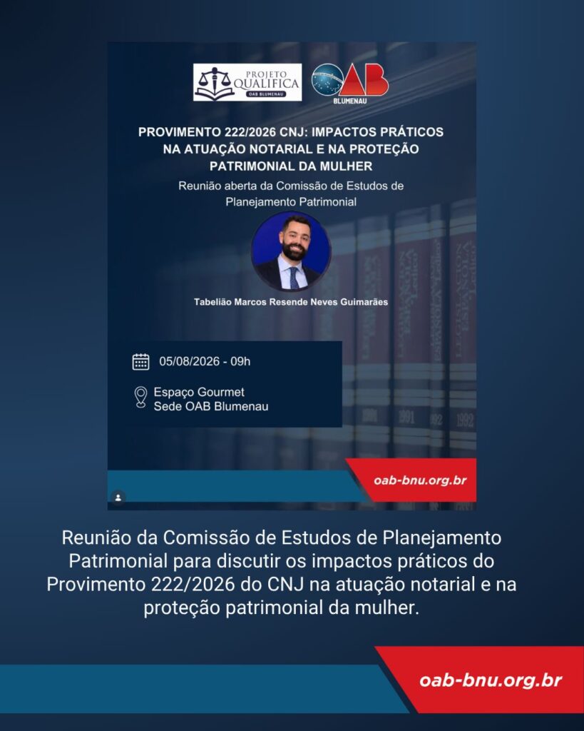 Mês da Advocacia reafirma protagonismo da OAB Blumenau com grandes conquistas e programação histórica