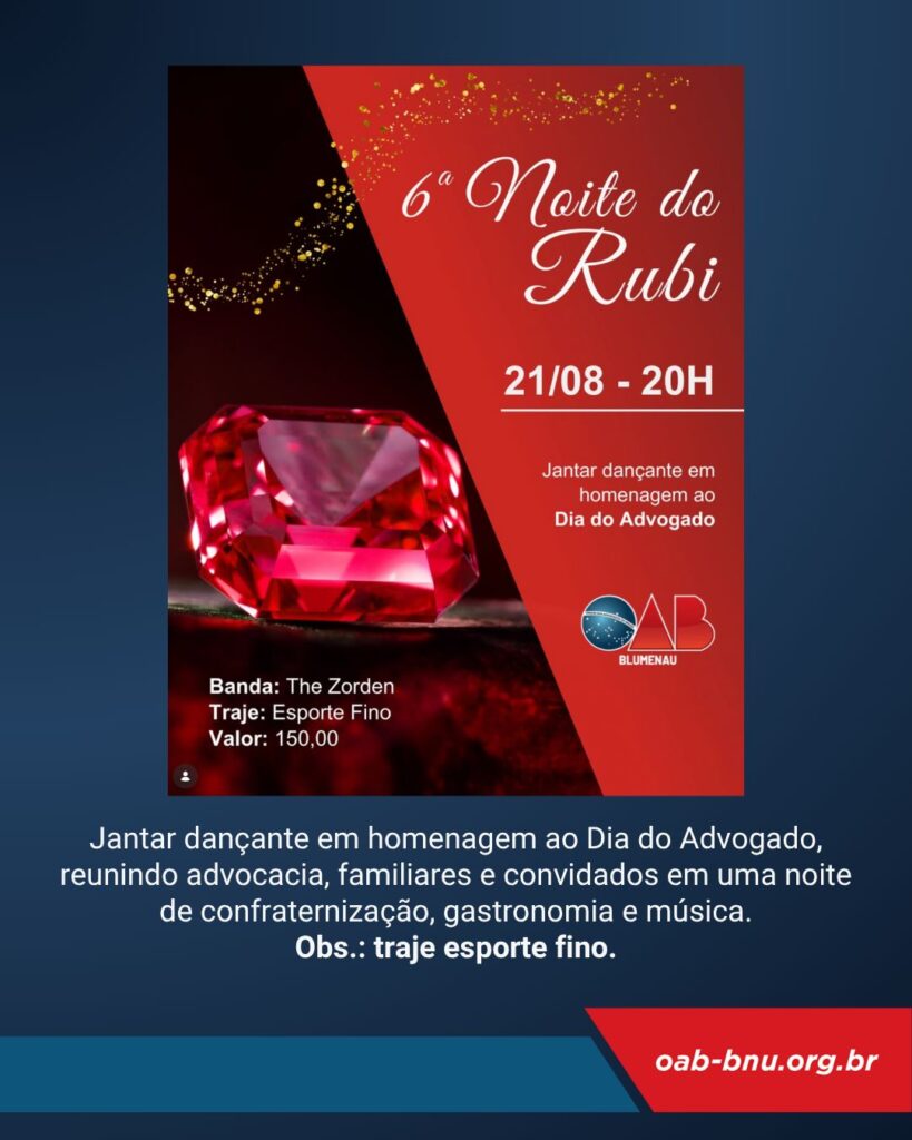 Mês da Advocacia reafirma protagonismo da OAB Blumenau com grandes conquistas e programação histórica