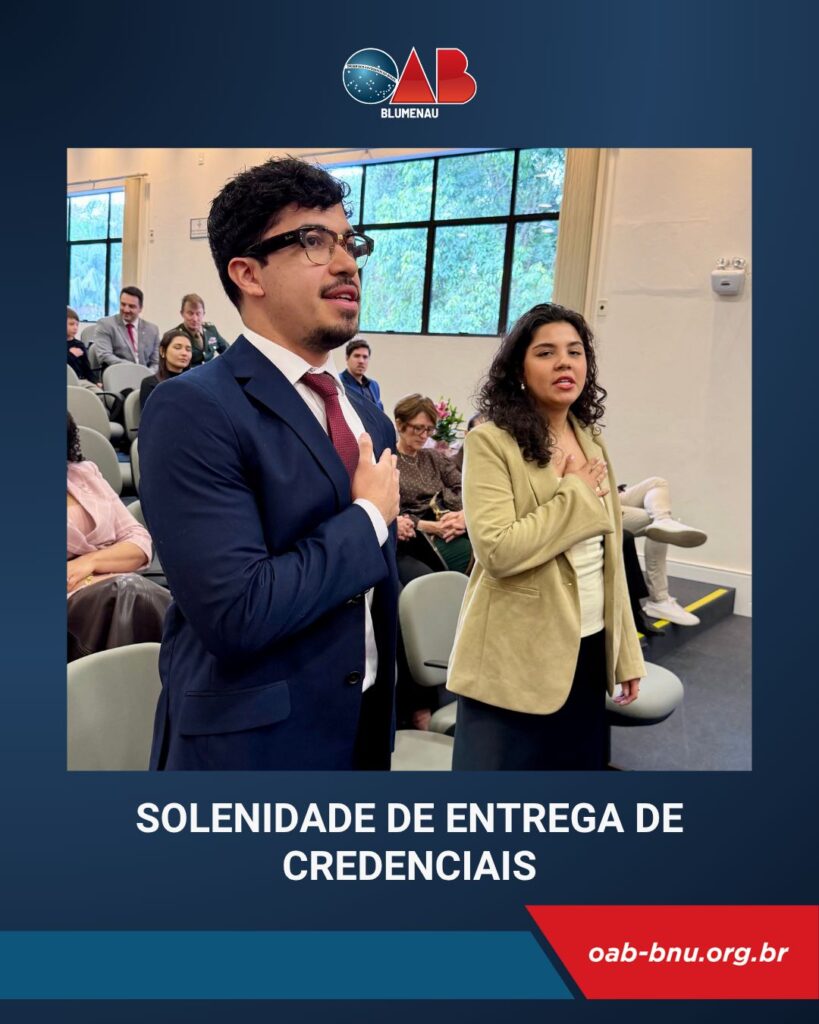 OAB Blumenau recebe novos advogados e reafirma compromisso com o fortalecimento da advocacia