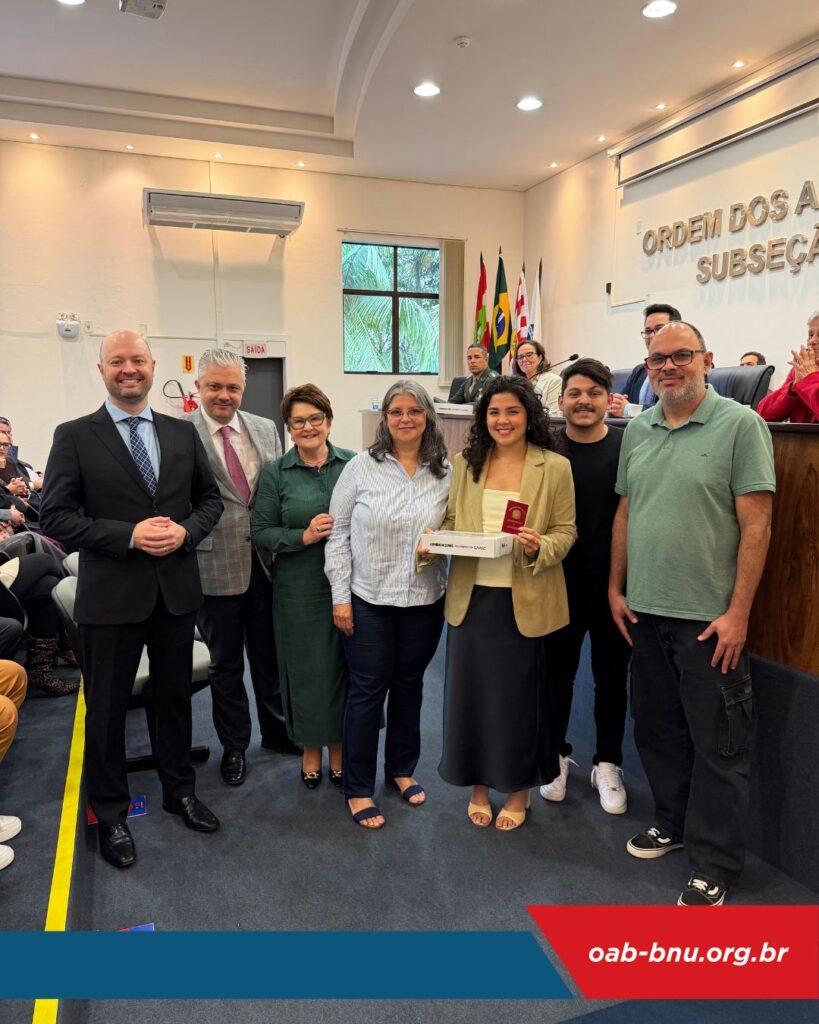 OAB Blumenau recebe novos advogados e reafirma compromisso com o fortalecimento da advocacia