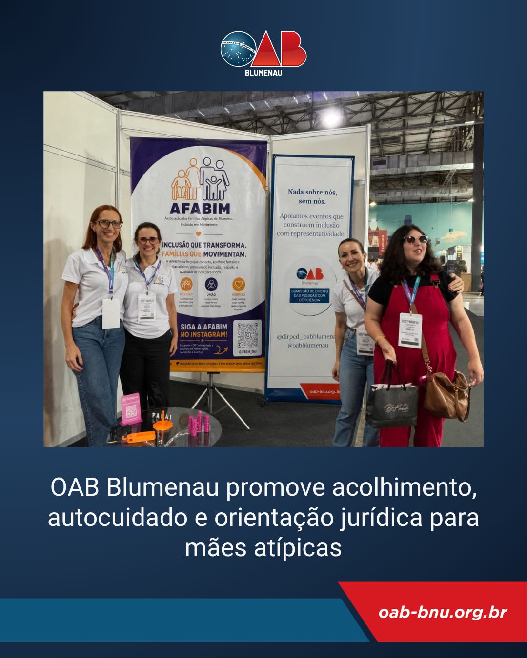 OAB Blumenau promove acolhimento, autocuidado e orientação jurídica para mães atípicas