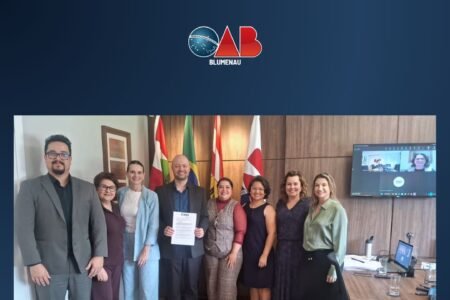 OAB Blumenau recebe representantes da ABA para apresentação do III Congresso Nacional de Direito Bancário
