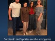 Comissão de Esportes recebe advogados em noite de jogos e integração