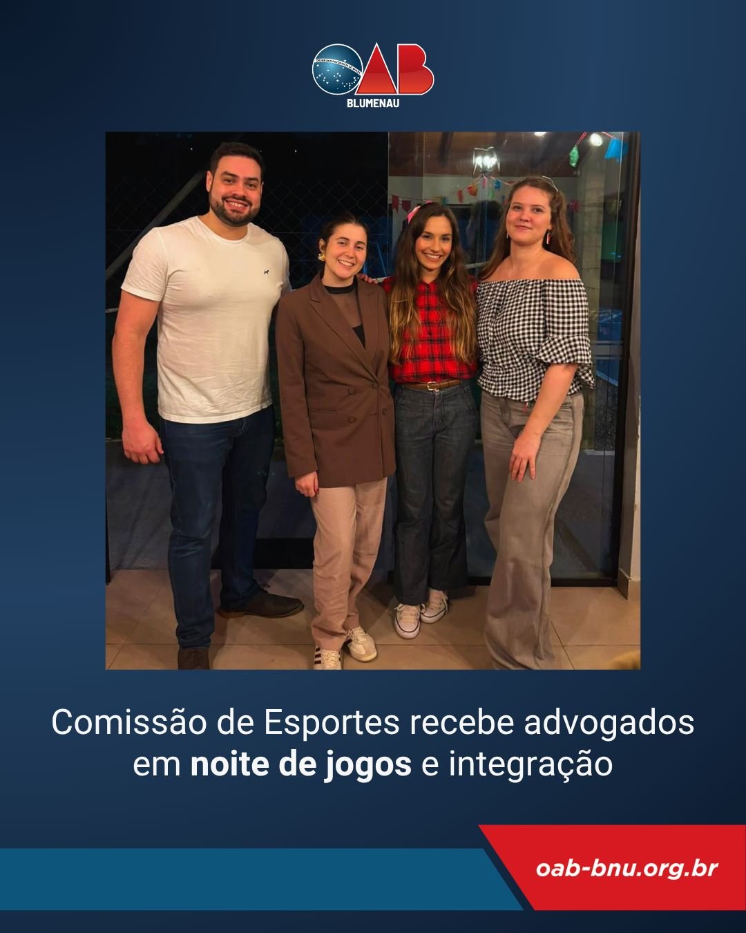 Comissão de Esportes recebe advogados em noite de jogos e integração Comissão de Esportes recebe advogados em noite de jogos e integração