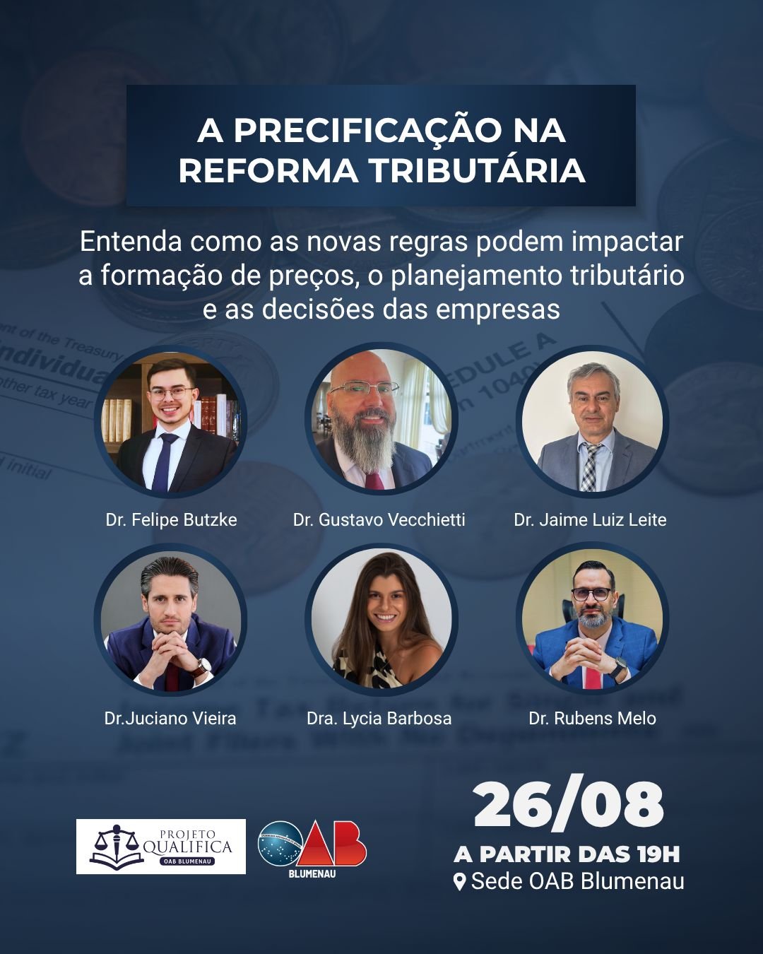 Inscrições abertas para evento sobre os impactos da Reforma Tributária na precificação das empresas