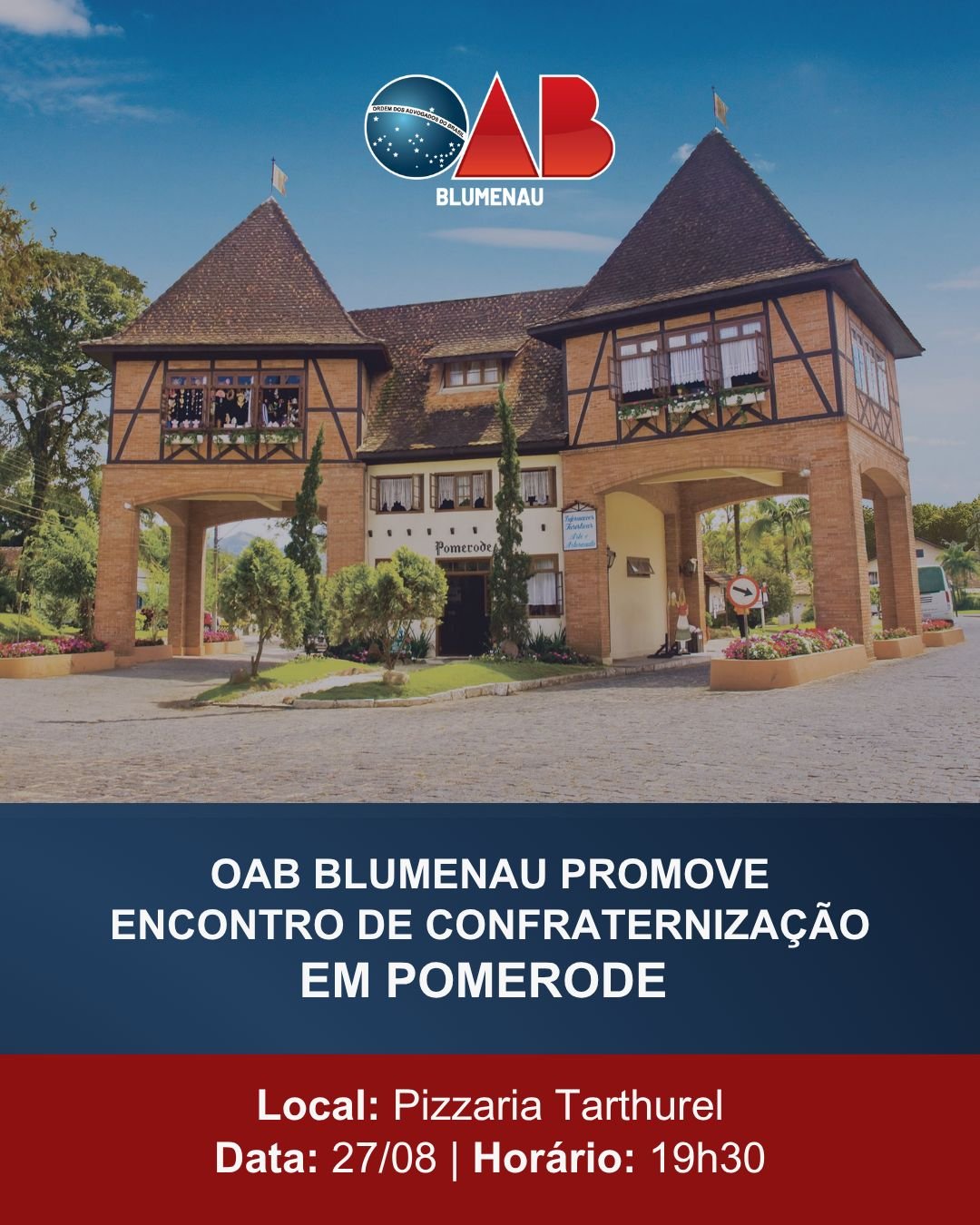 OAB Blumenau e Pomerode reúne advocacia para celebrar o Mês da Advocacia OAB Blumenau e Pomerode reúne advocacia para celebrar o Mês da Advocacia