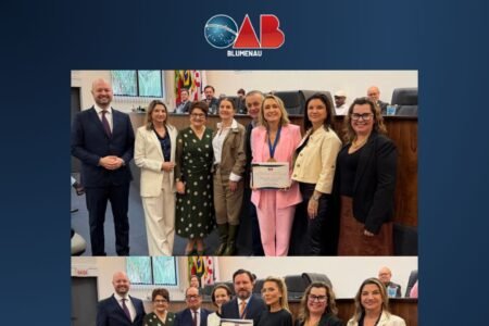 Medalha Carlos Lange encerra Mês da Advocacia com homenagem a trajetórias de destaque em Blumenau