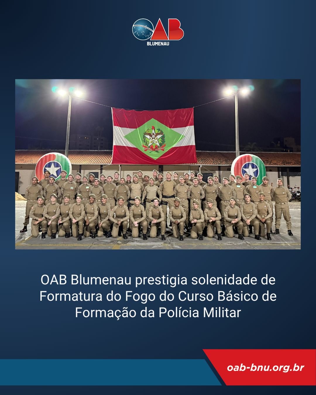OAB prestigia evento na Polícia Militar de Santa Catarina