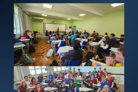 OAB Vai à Escola leva conhecimento sobre Direito Penal e de Família a estudantes em Pomerode