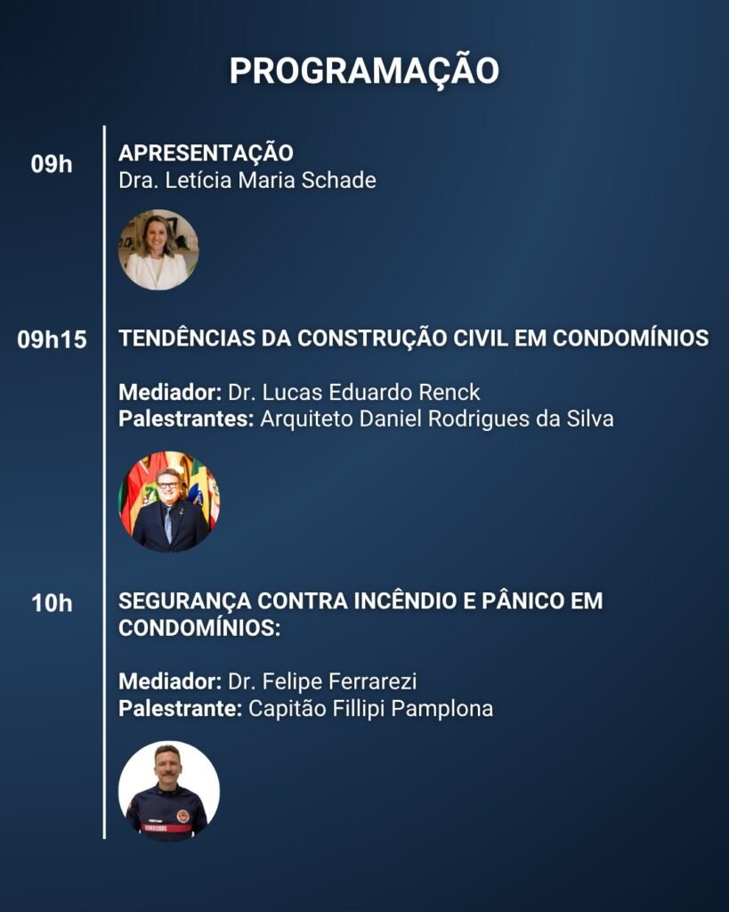 OAB Blumenau promove Workshop Condominial com debate sobre segurança, obras e responsabilidades