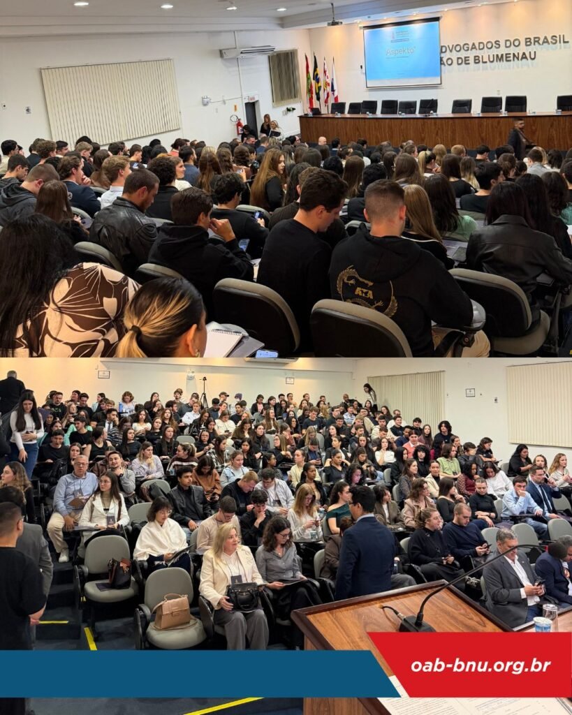 OAB Blumenau sedia Semana Acadêmica de Direito da FURB e aproxima estudantes da prática jurídica