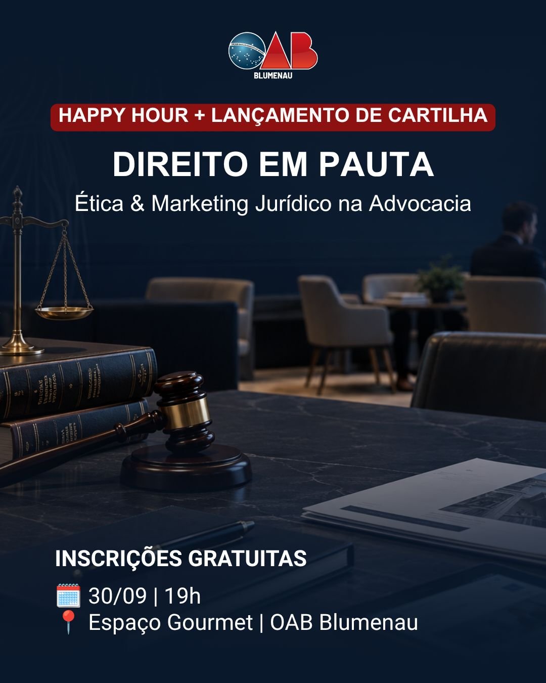 OAB Blumenau lança cartilha sobre ética e marketing jurídico em roda de conversa OAB Blumenau lança cartilha sobre ética e marketing jurídico em roda de conversa