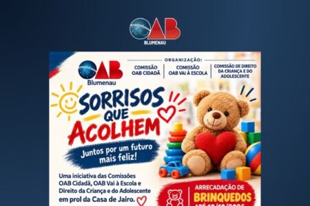 OAB Blumenau promove campanha para levar brinquedos e carinho às crianças da Casa de Jairo