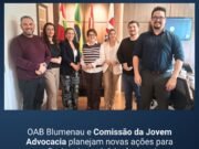 OAB Blumenau aproxima diretoria da jovem advocacia para construir novas ações de apoio