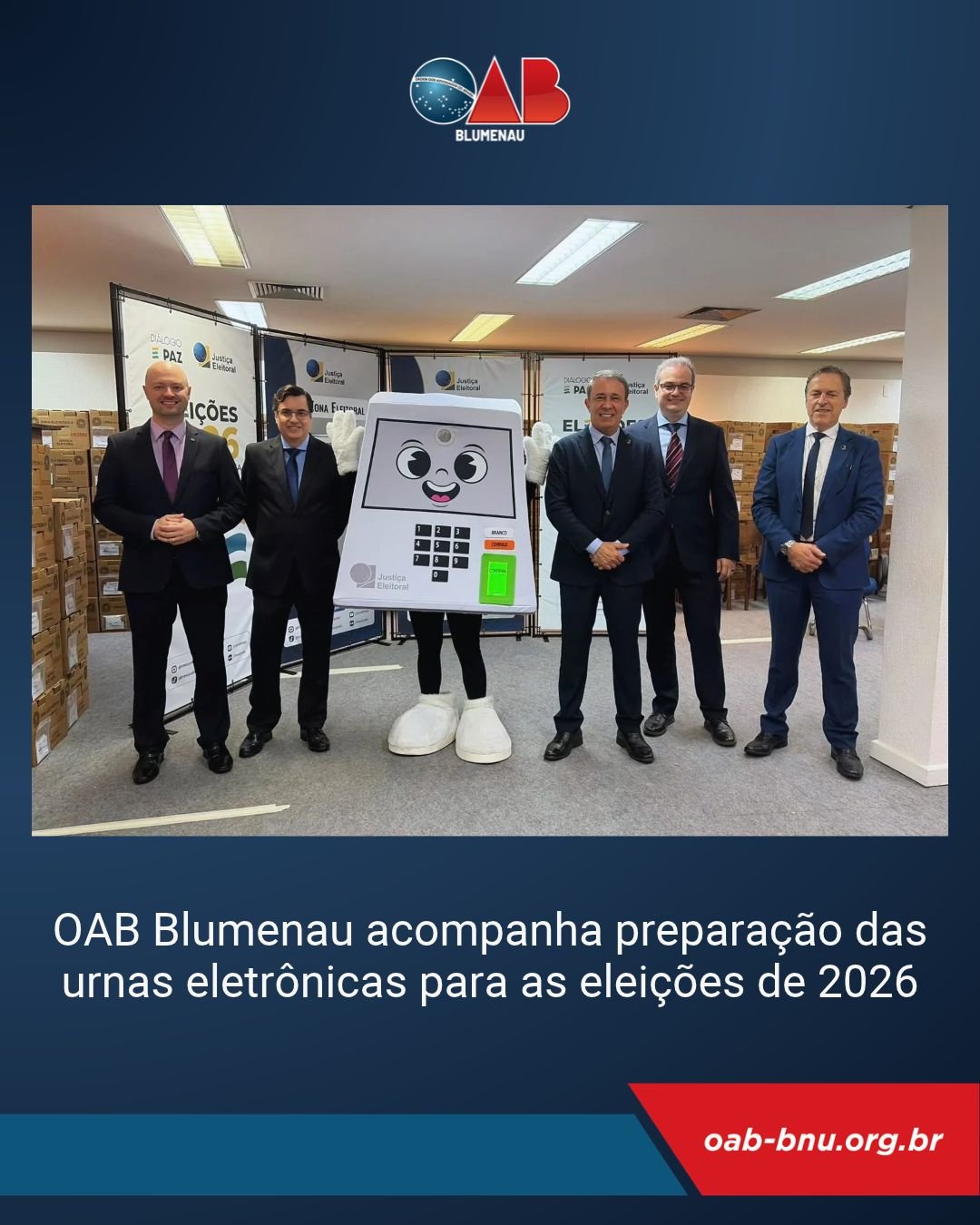 Eleições 2026: Cerimônia Pública de Preparação das Urnas Eletrônicas Eleições 2026: Cerimônia Pública de Preparação das Urnas Eletrônicas