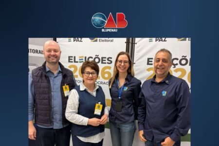 OAB Blumenau acompanha processo eleitoral de 2026 em Blumenau e Pomerode