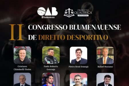 II Congresso Blumenauense de Direito Desportivo debate os desafios jurídicos e a gestão do esporte moderno