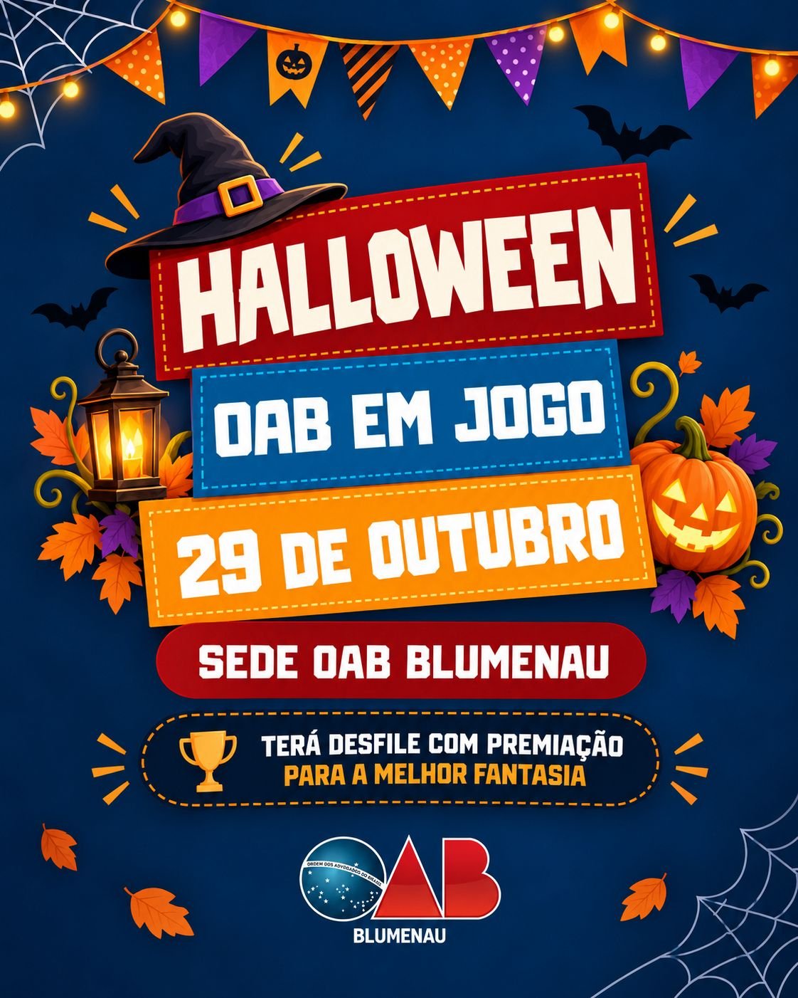 OAB Blumenau promove edição especial de Halloween do “OAB em Jogo” em outubro de 2026 OAB Blumenau promove edição especial de Halloween do “OAB em Jogo” em outubro de 2026