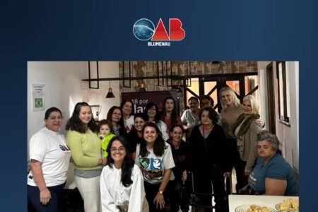 OAB Blumenau promove ação que une orientação jurídica, acolhimento e cuidado voltados às mulheres