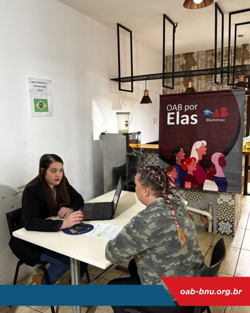OAB Blumenau promove ação que une orientação jurídica, acolhimento e cuidado voltados às mulheres