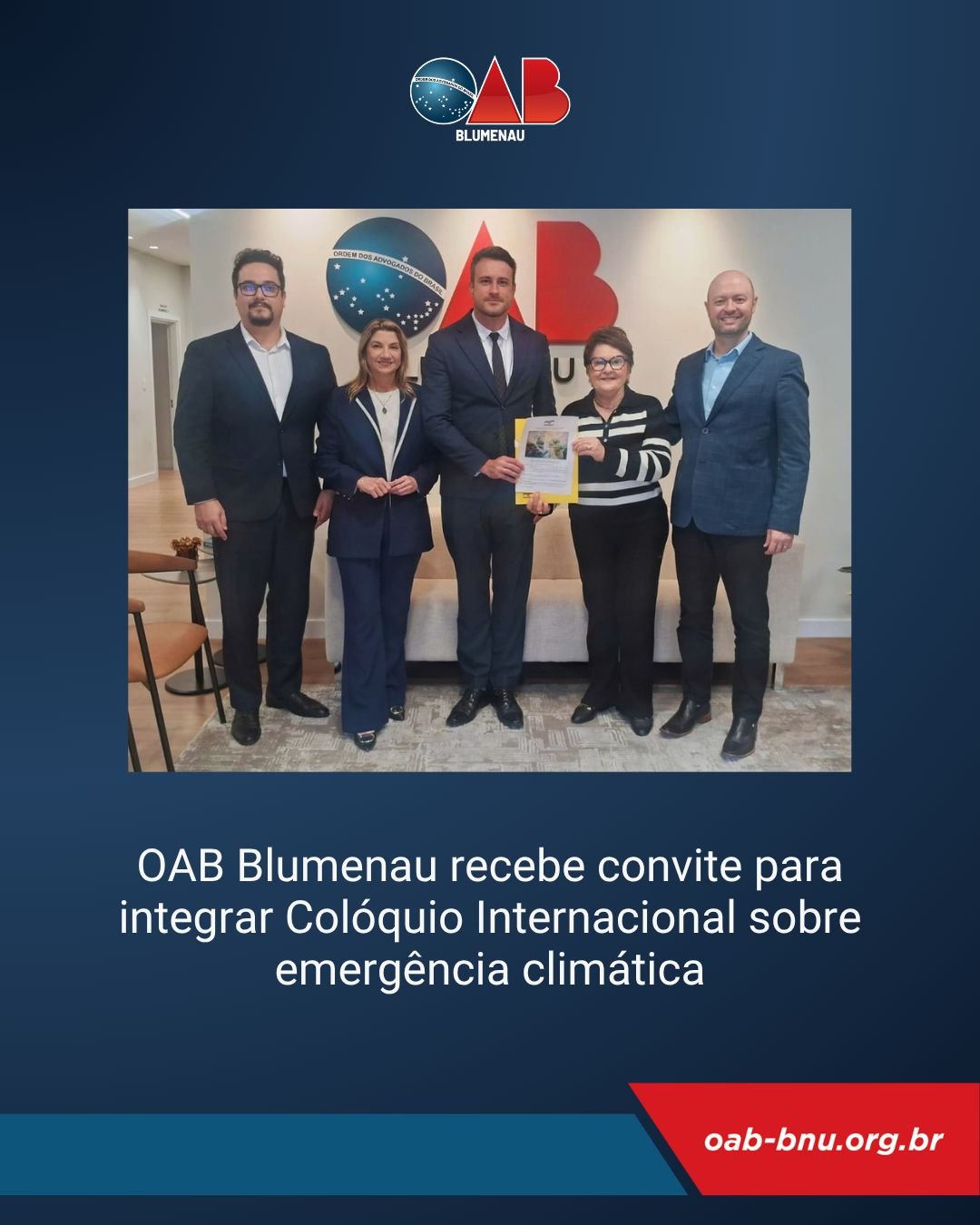 OAB Blumenau participa da construção de debate sobre mudanças climáticas e resiliência das cidades OAB Blumenau participa da construção de debate sobre mudanças climáticas e resiliência das cidades