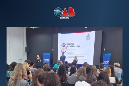 Comissão OAB Vai à Escola leva debate sobre bullying e cyberbullying a estudantes da Escola SESI Blumenau