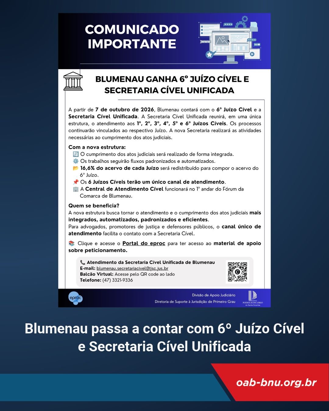 Nova estrutura do Poder Judiciário busca ampliar a eficiência dos serviços, integrar atendimentos e padronizar procedimentos na comarca Nova estrutura do Poder Judiciário busca ampliar a eficiência dos serviços, integrar atendimentos e padronizar procedimentos na comarca