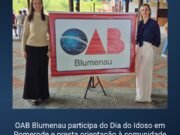 OAB Blumenau participa do Dia do Idoso em Pomerode e presta orientação à comunidade