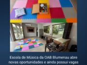 Escola de Música da OAB Blumenau abre novas oportunidades e ainda possui vagas para musicalização infantil