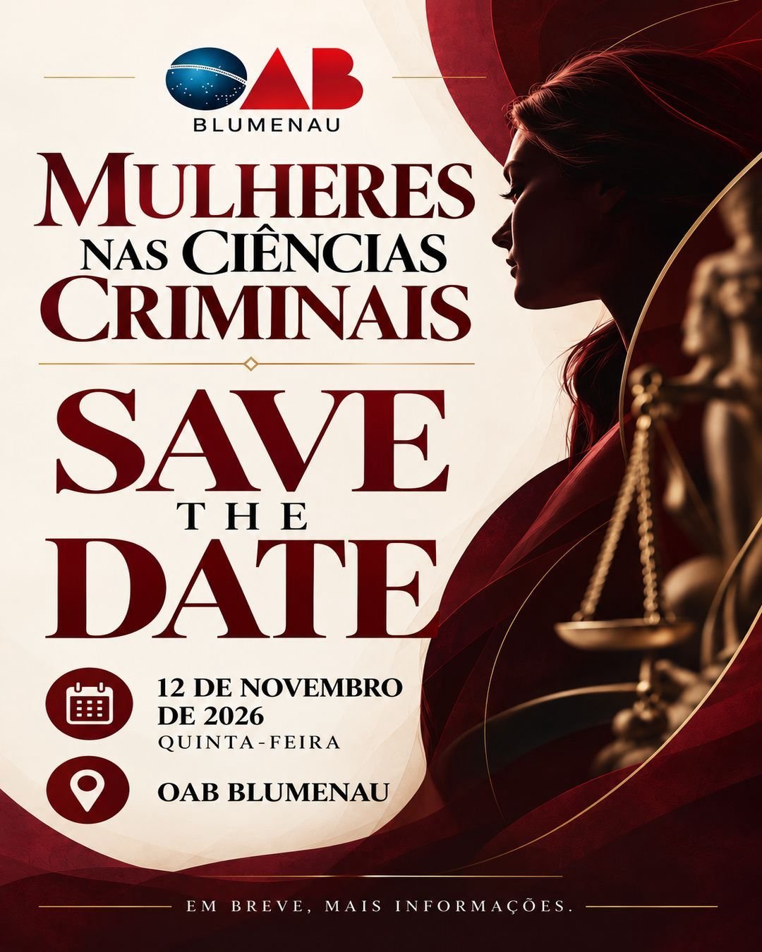 OAB Blumenau promove encontro que destaca o protagonismo feminino nas Ciências Criminais